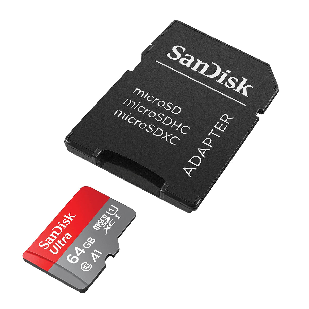 SanDisk 128 GB Ultra microSDXC cards (2-pack) + SD adapter up to 120 MB/s with A1 App Performance UHS-I Class 10 U1 (Pack of 2)