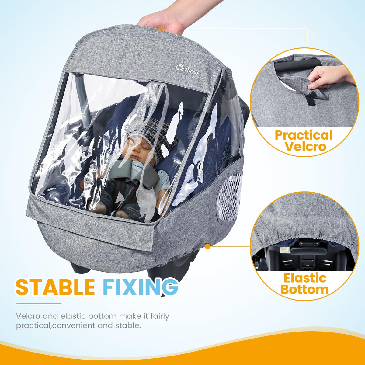 Orzbow Universal Rain Cover, Easy Access Door