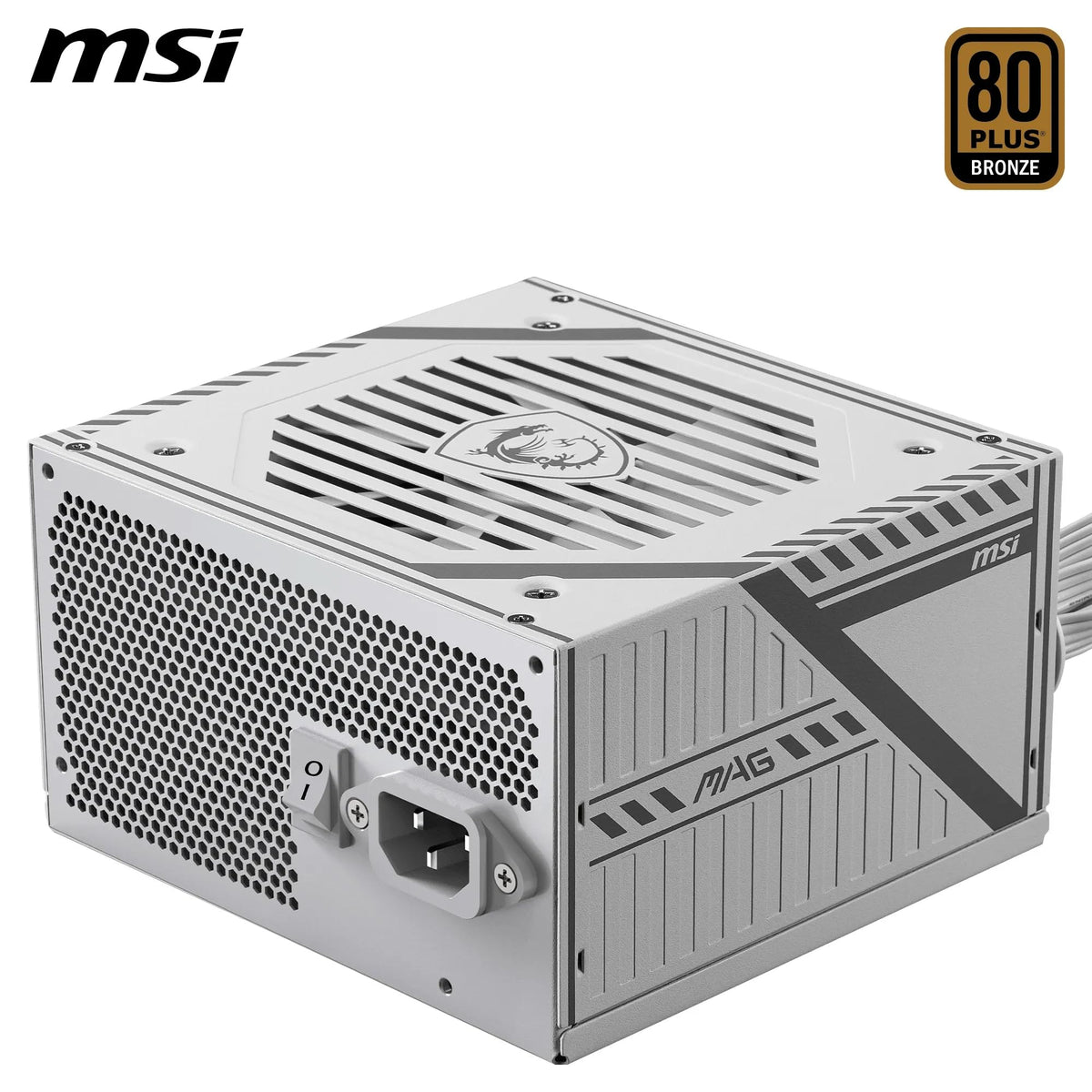 MSI MAG A750GL PCIE5 Power Supply Unit, 750W, 80 Plus Gold, Fully Modular, ATX 3.0, PCIe 5.0 GPU Support, 120mm FDB Fan, Full-Bridge LLC, Flat Black Cables - 7 Year Warranty