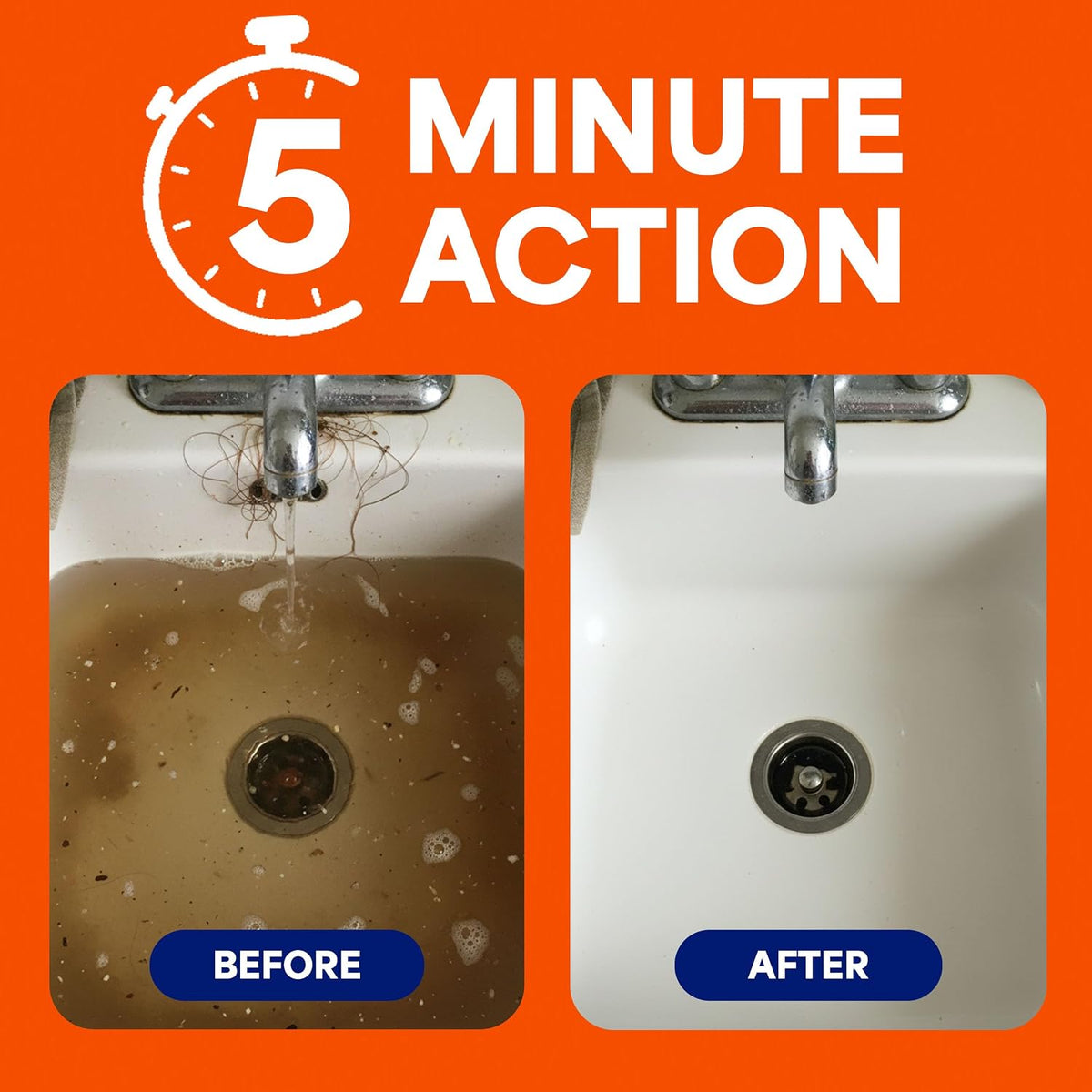 Mr Muscle Drain Unblocker 2x500ml, Heavy Duty Fast Acting Gel Sink Unblocker