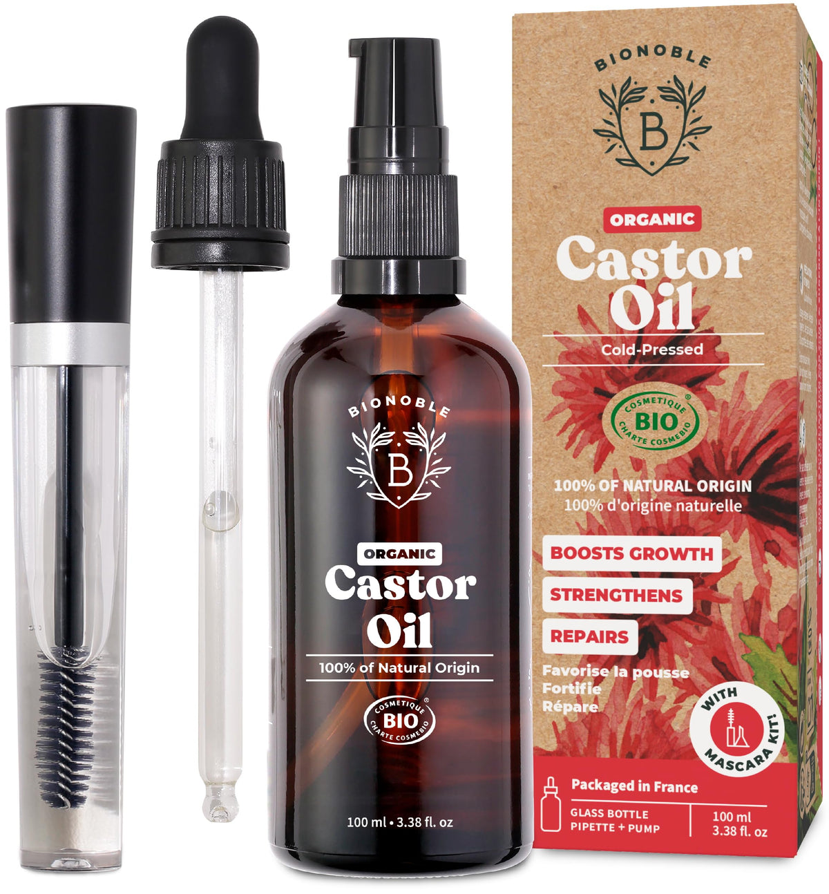BIONOBLE Organic Rosemary Oil for Hair Growth - Hair Loss, Volume - 50ml