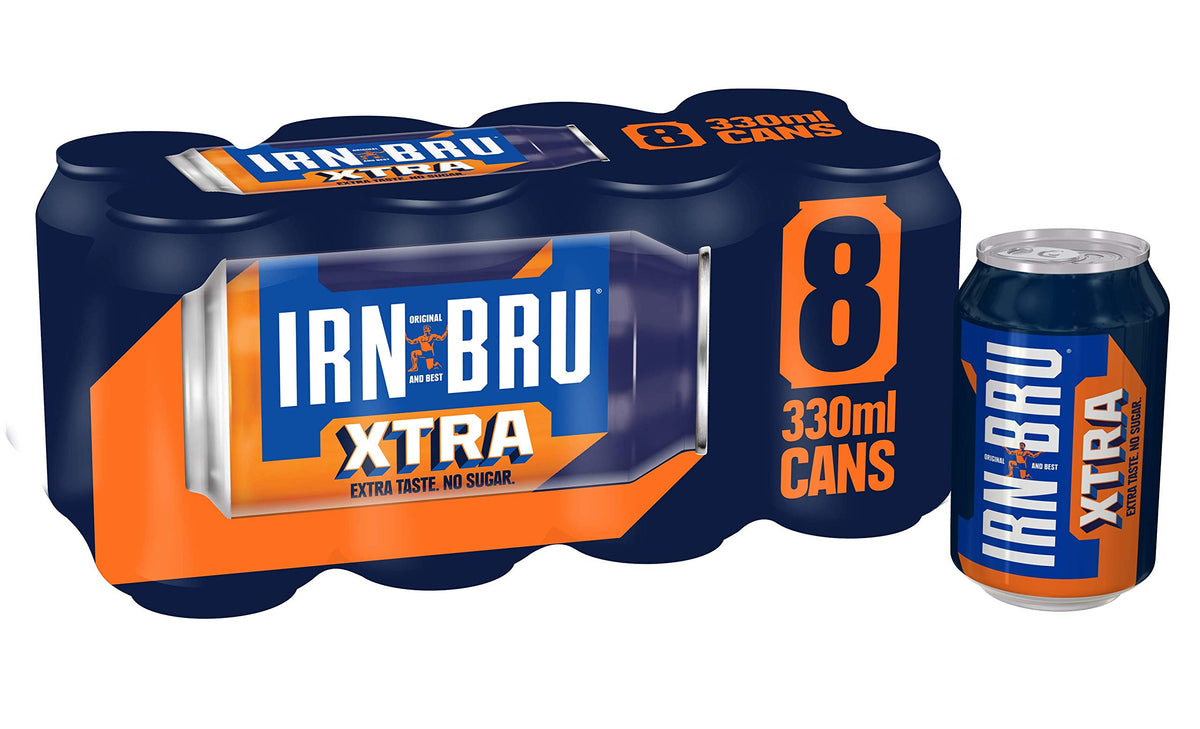 IRN-BRU Carbonated Soft Drink, 24 Pack, 330ml Cans