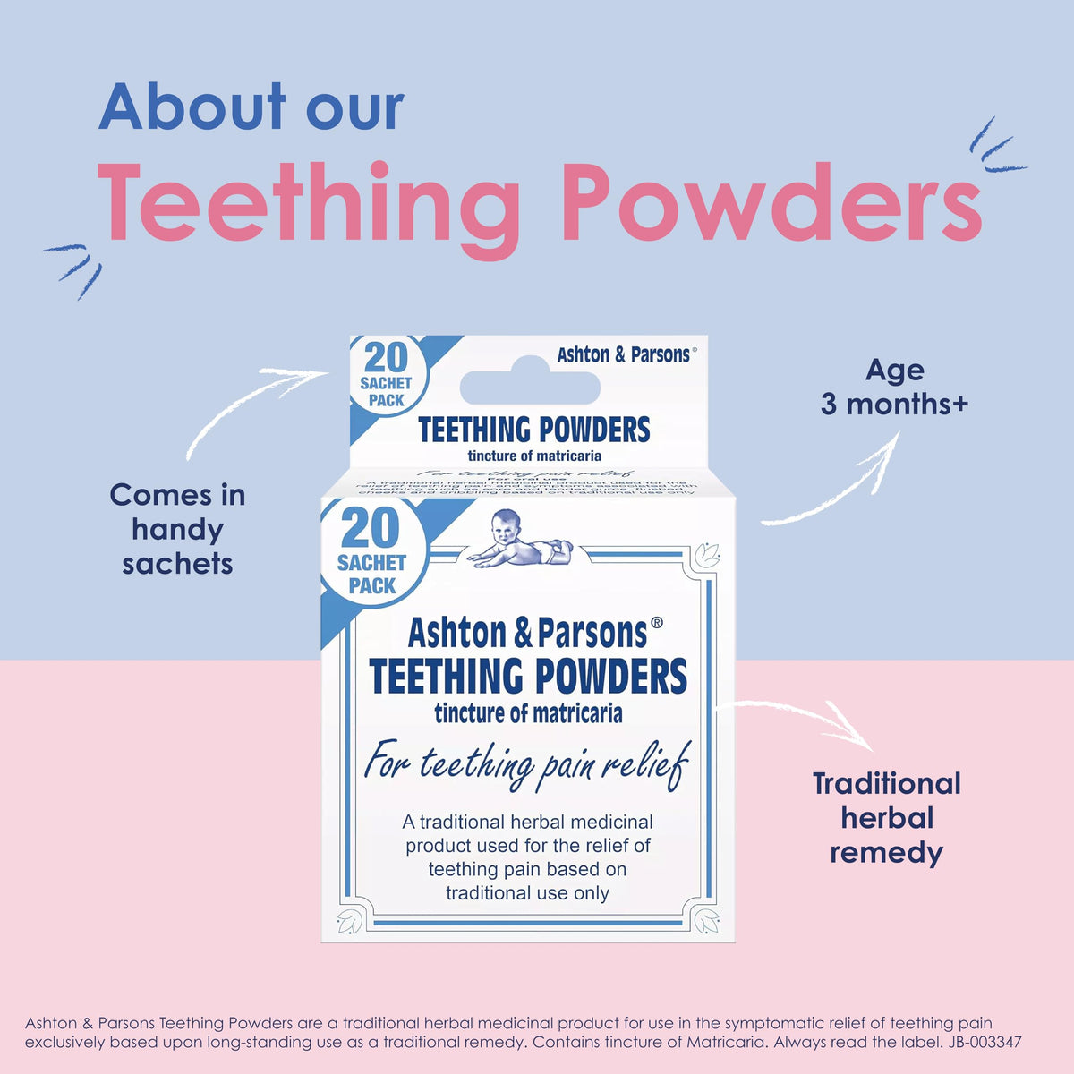 Ashton & Parsons Teething Powders, Pack of 30