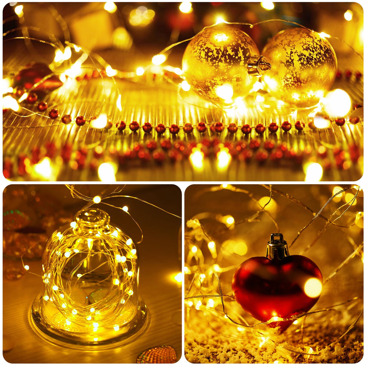 60LED 6m Fairy Lights Battery Operated, Battery Powered String Light Indoor