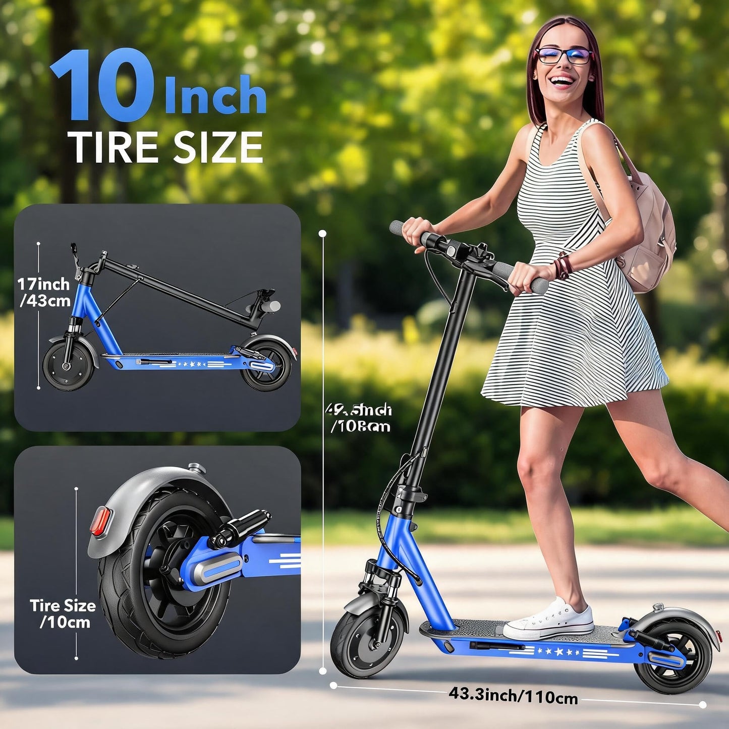 Zephyride V8 Electric Scooter — 350W, 25 km/h, 28-35 km Range, Smart App | UL-2272 Certified