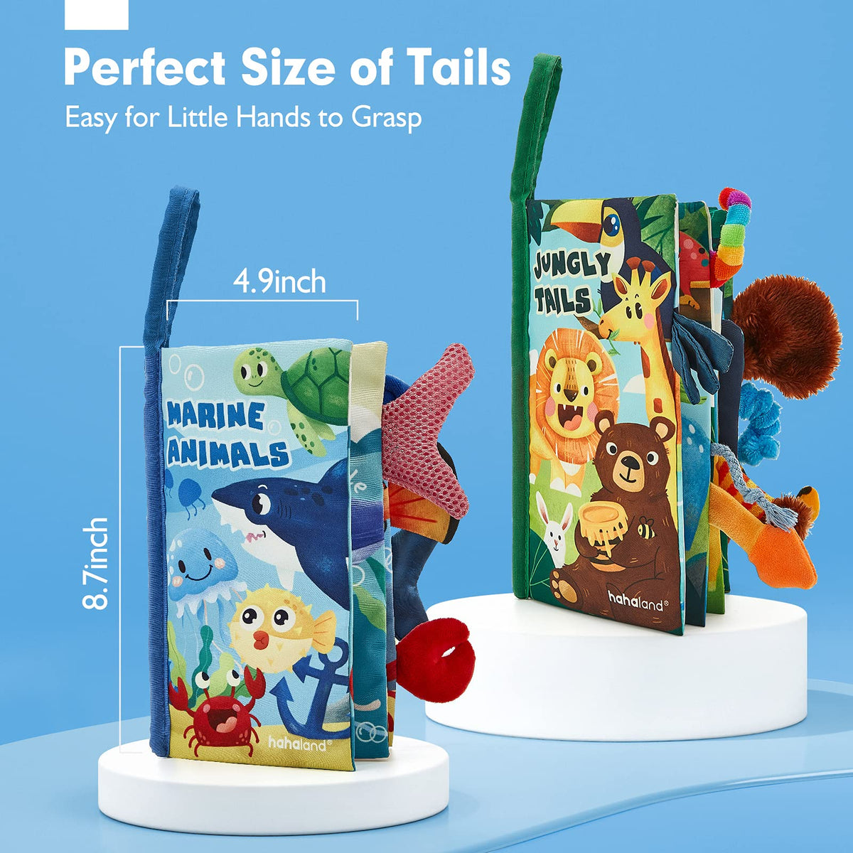 hahaland Baby Books 0-6 Months Infant Tummy Time Toys High Contrast