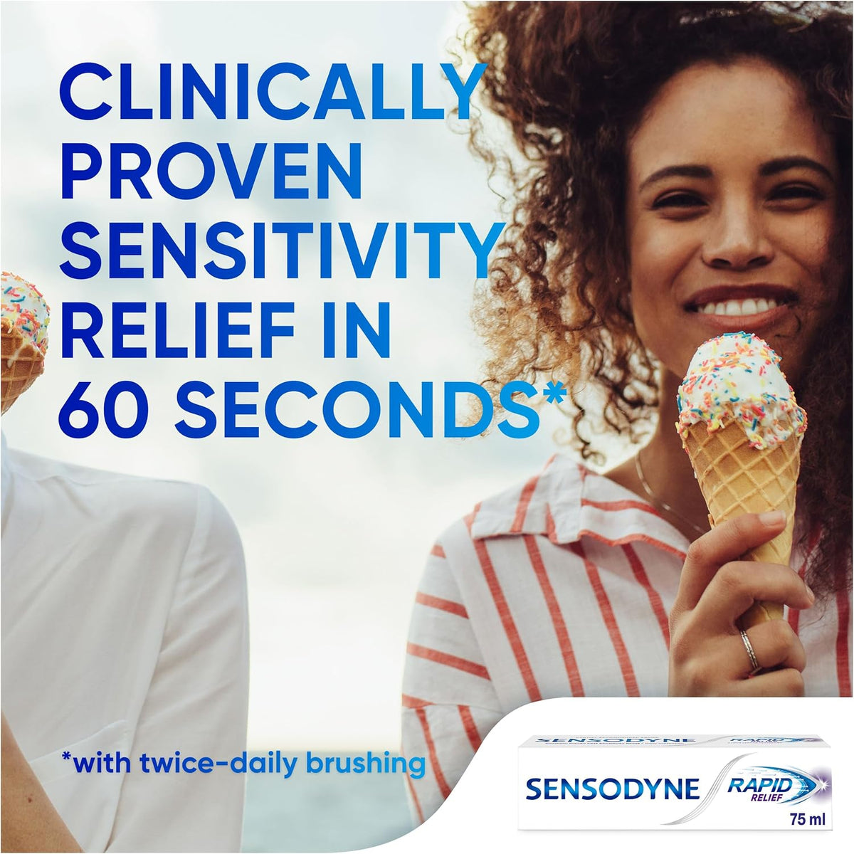 Sensodyne Rapid Relief Sensitive Toothpaste, Original Mint, 75 ml