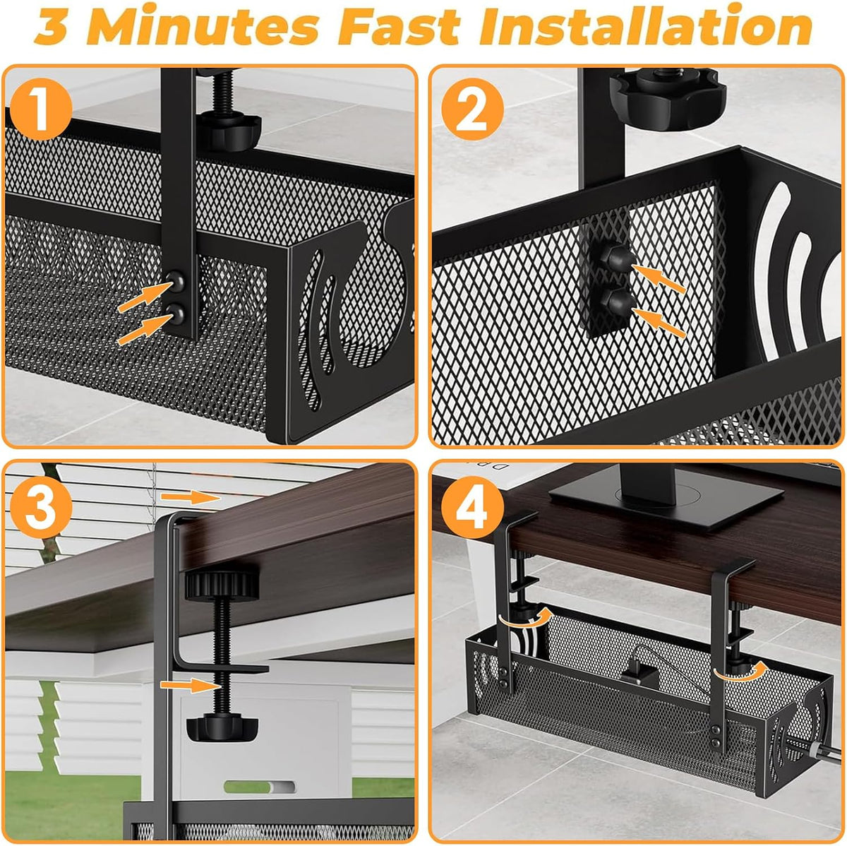 Cable Management, Under Desk Cable Management, Desk Cable Tidy