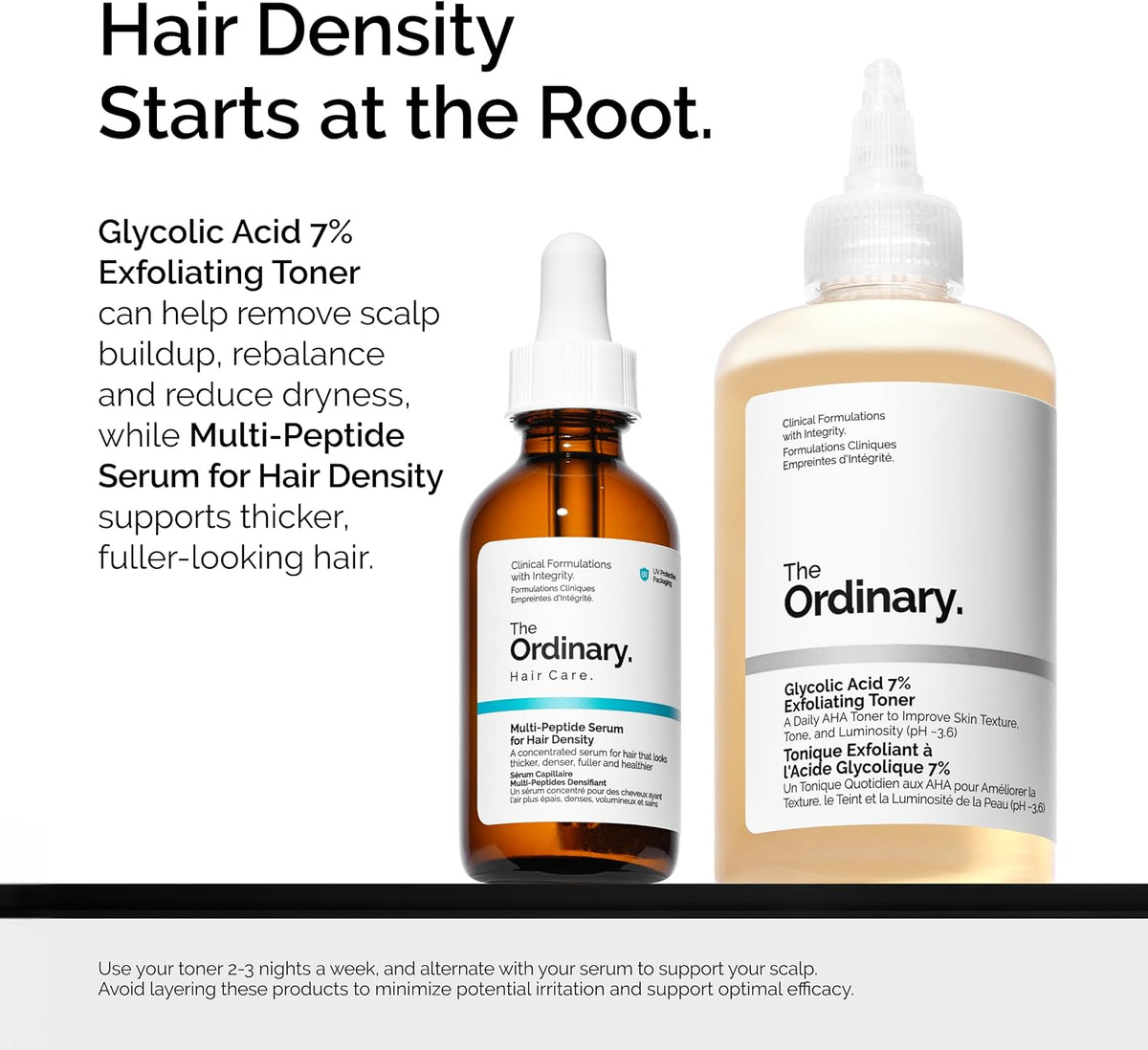The Ordinary Multi-Peptide Serum for Hair Density and Scalp Support, Peptide-Powered Formula for Thicker, Fuller Looking Hair, 60ml