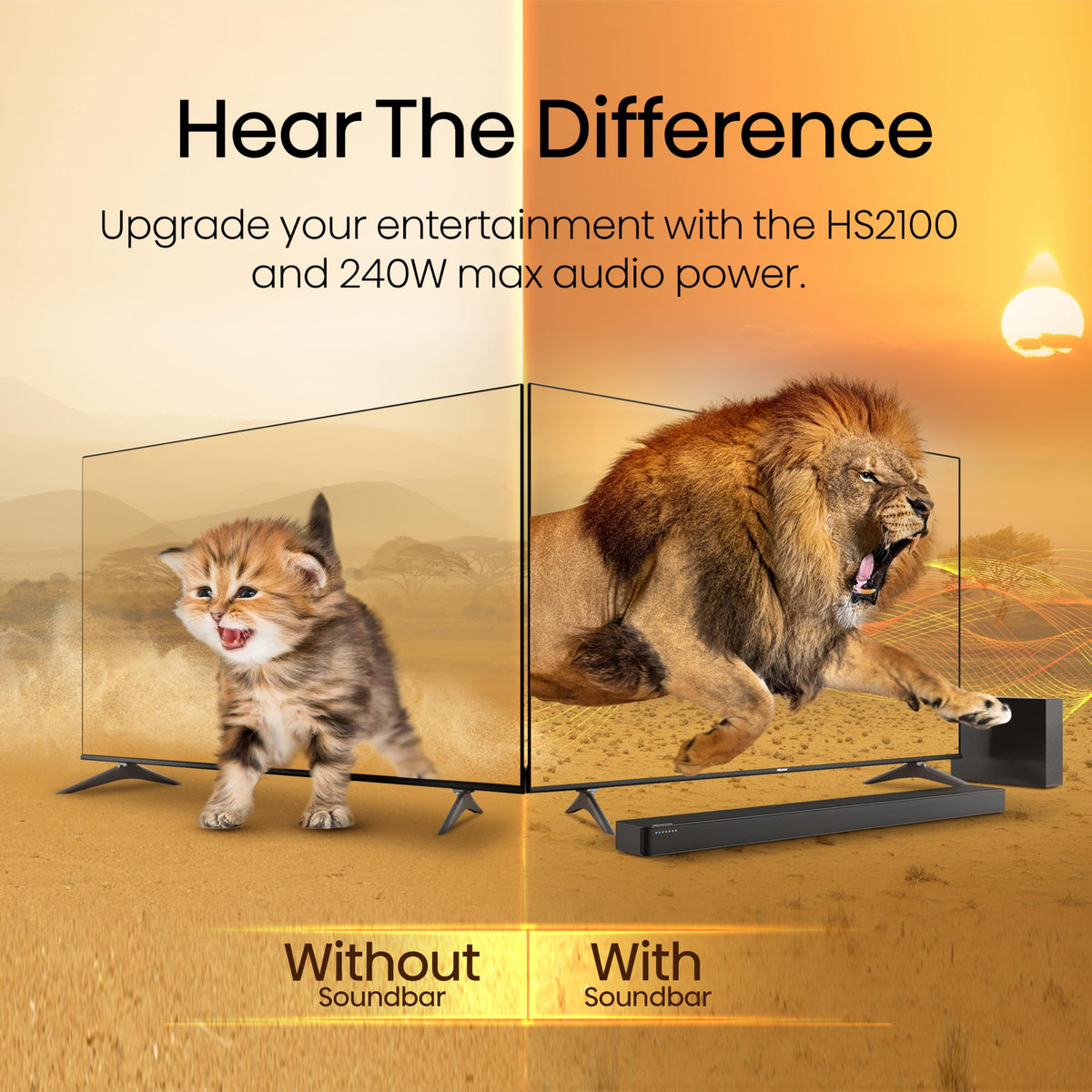 Hisense HS2000 2.1 CH All-In-One Soundbar for TV