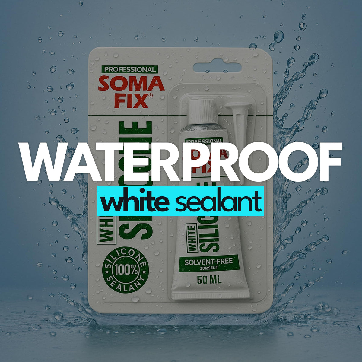 Black Silicone Sealant (No Gun Required) Flexible & Waterproof Sealant