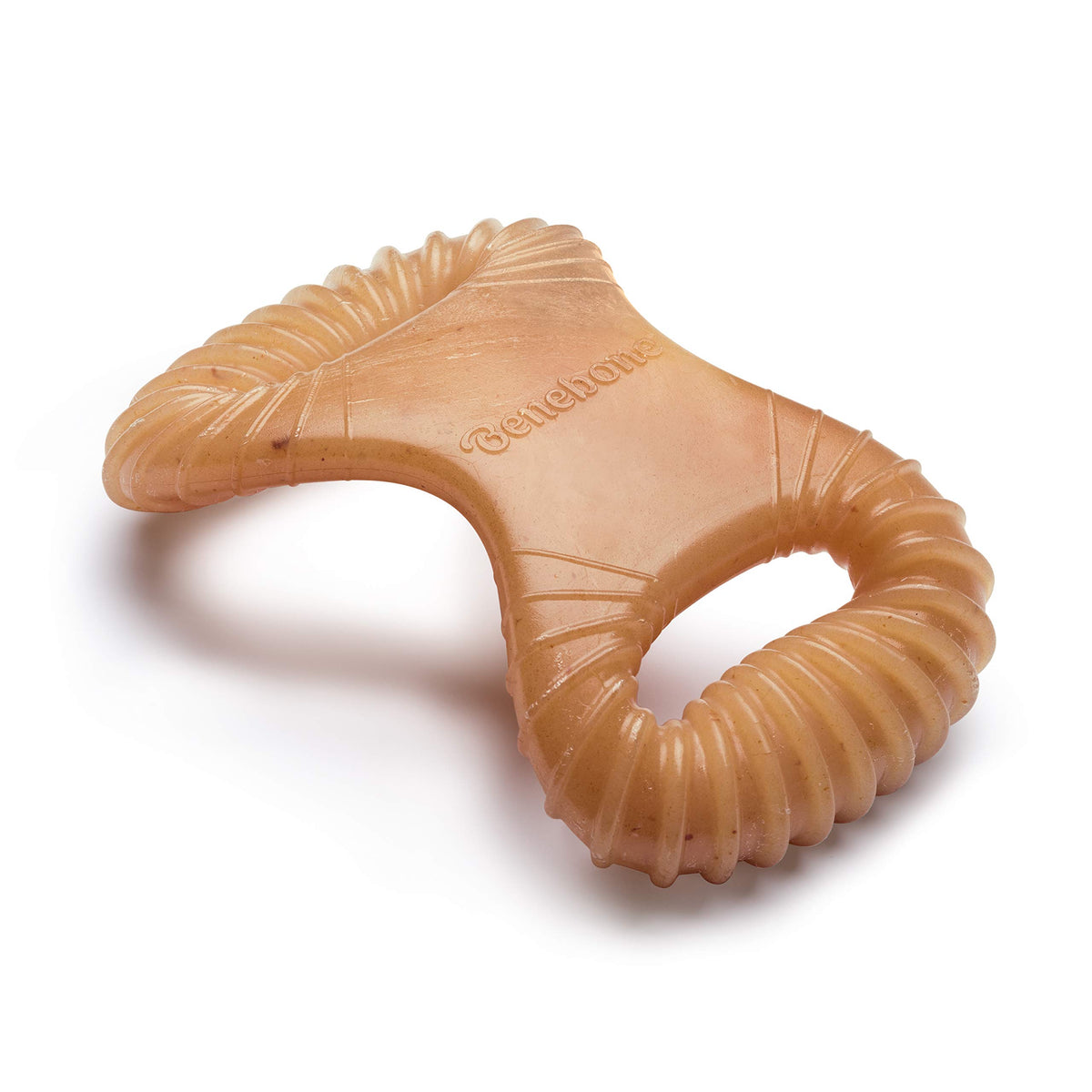 Benebone Wishbone Dog Chew Toy for Aggressive Chewers, Real Bacon, Medium