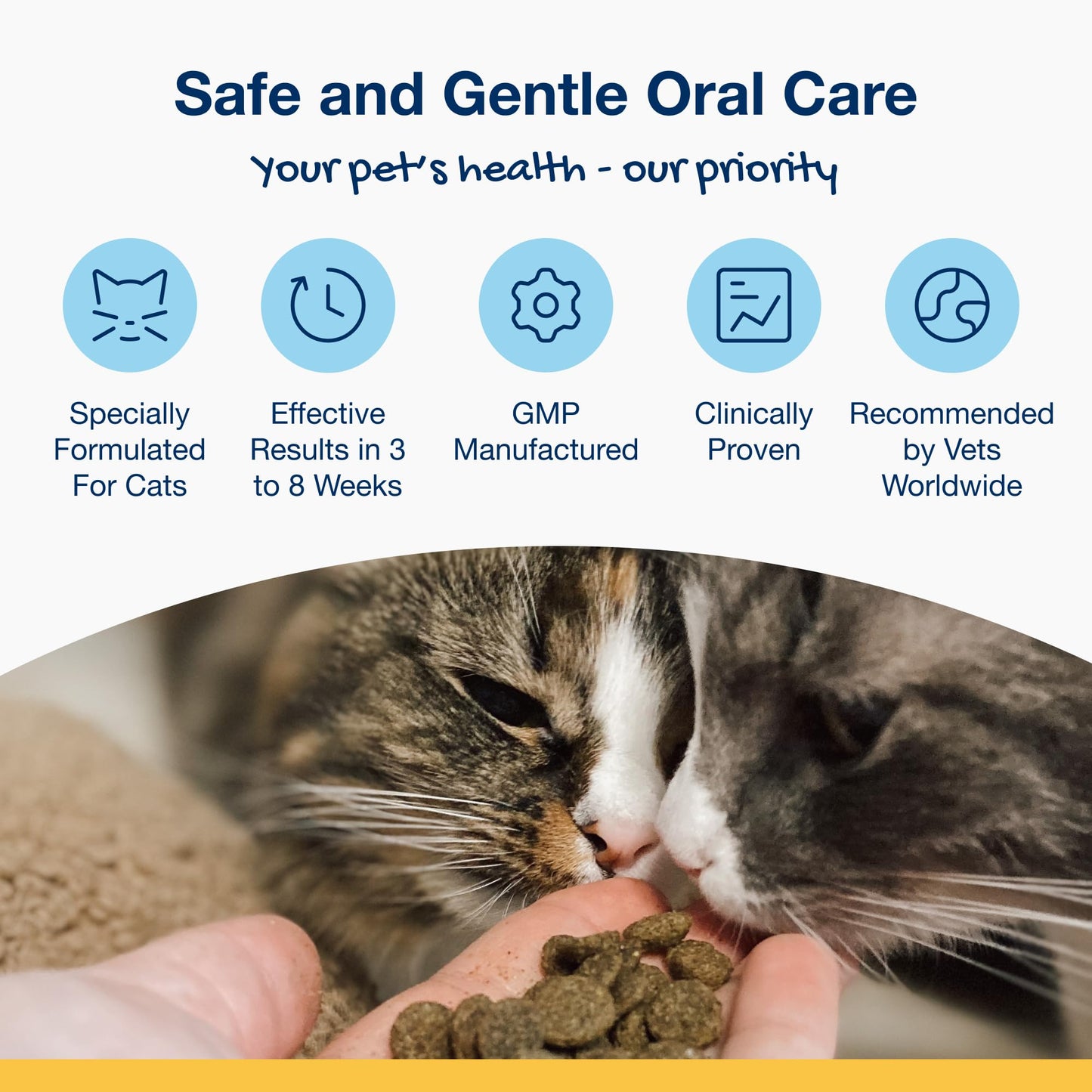 ProDen PlaqueOff 40g Powder for Cats, 100% Natural Tooth Care Powder, Protects Against Bad Breath, Helps with Tartar and Plaque