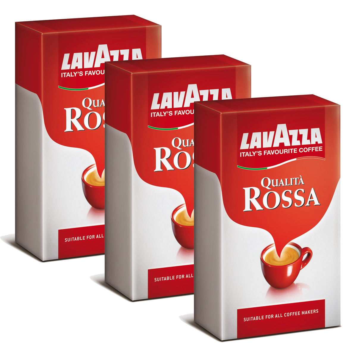Lavazza Qualità Rossa, Ground Coffee Espresso 500 g (Pack of 2)