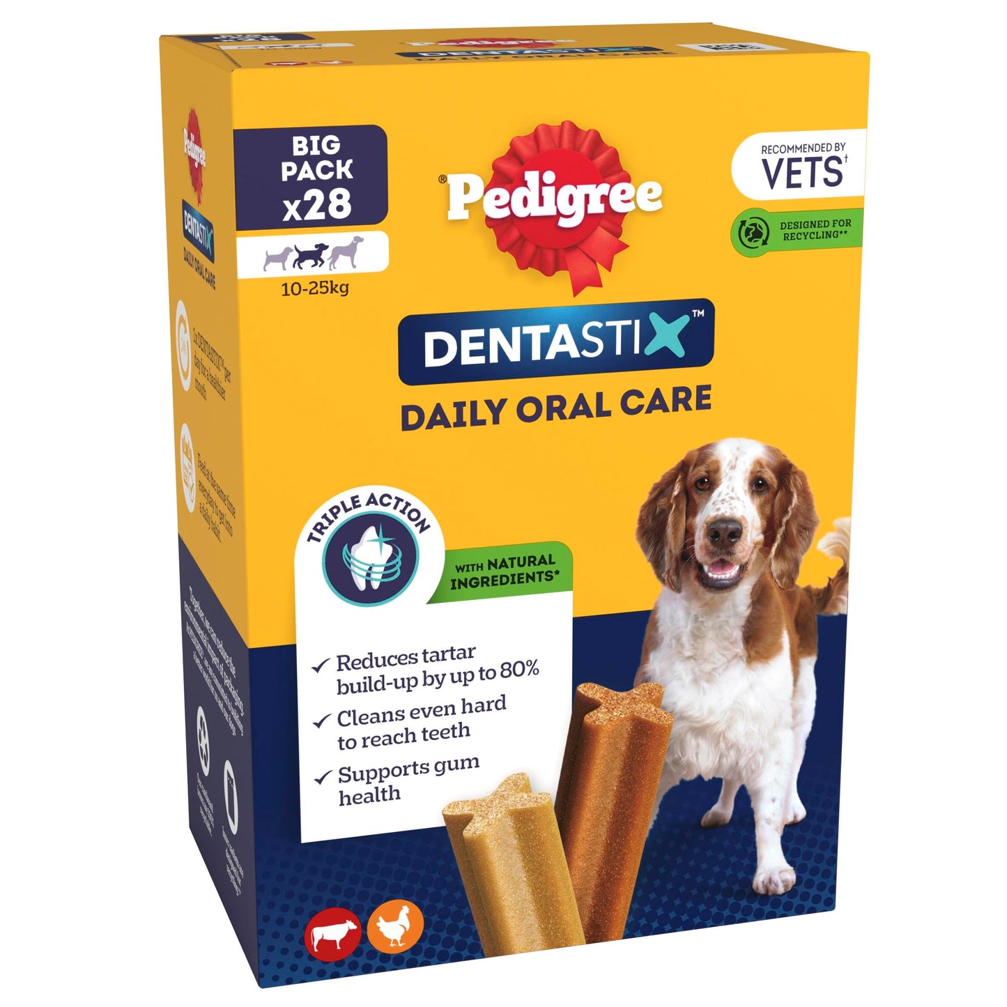 Pedigree DentaStix - Daily Dental Chews For Medium Dogs (10-25 kg), 112 Sticks