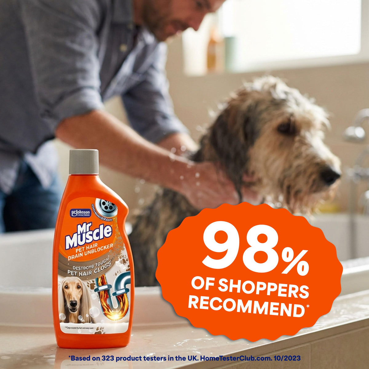 Mr Muscle Drain Foamer (500 ml) Drain Cleaning Foam to Unblock & Eliminate Odour