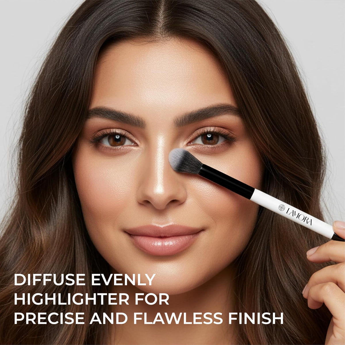 Make Up Brush Foundation Kabuki Flat Top, Perfect For Blending Liquid Cream