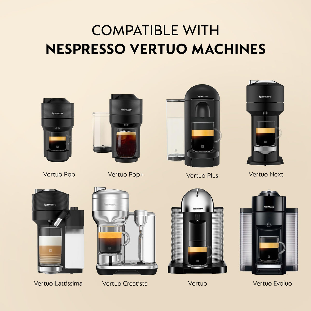 Nespresso Vertuo Coffee Pods Espresso Variety Pack - 30 Capsules (3 sleeves) Includes 10 Altissio, 10 Diavolto, 10 Voltesso Pods
