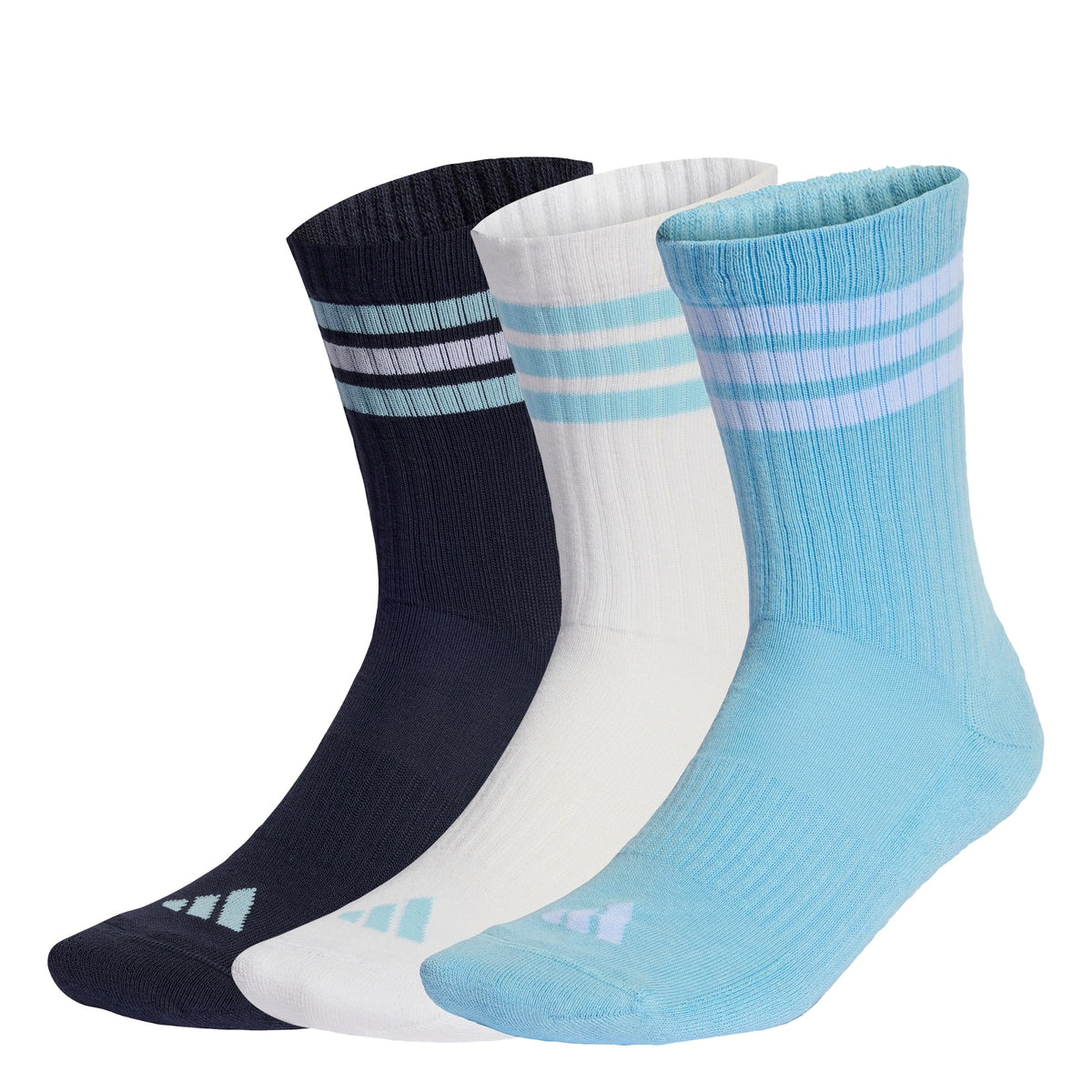 adidas 3-Stripes Cushioned Crew Socks 3 Pair Pack