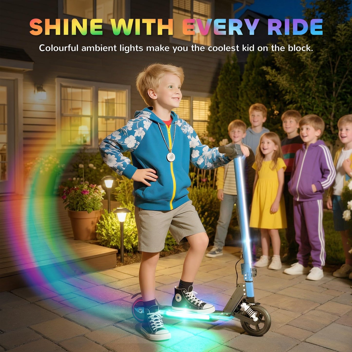 SPORTNOW Kids Electric Scooter — 150W, 14 km/h, 6 km Range, Foldable | CE Certified