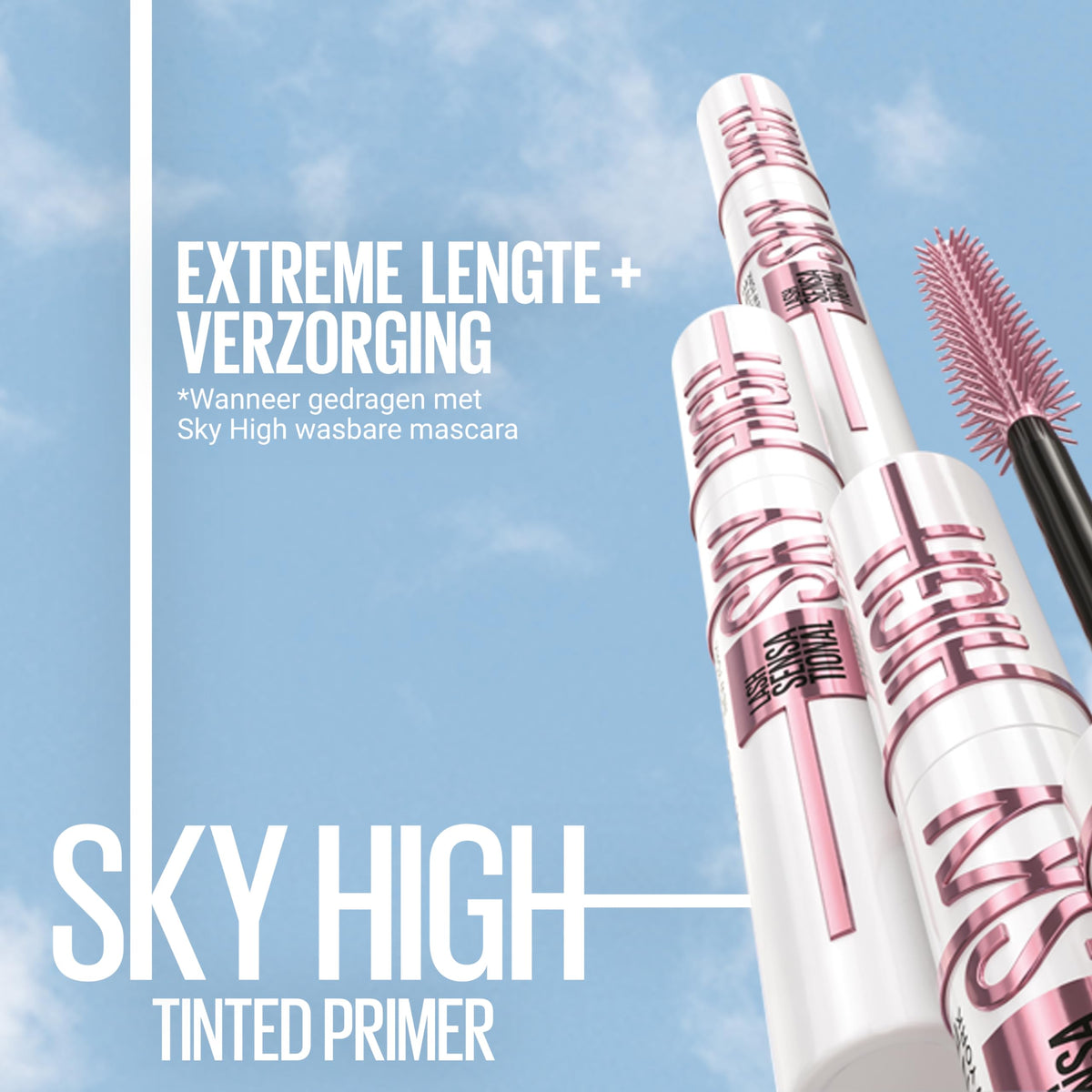 Maybelline Mascara, Lash Sensational Sky High Volumizing Thickening, Black