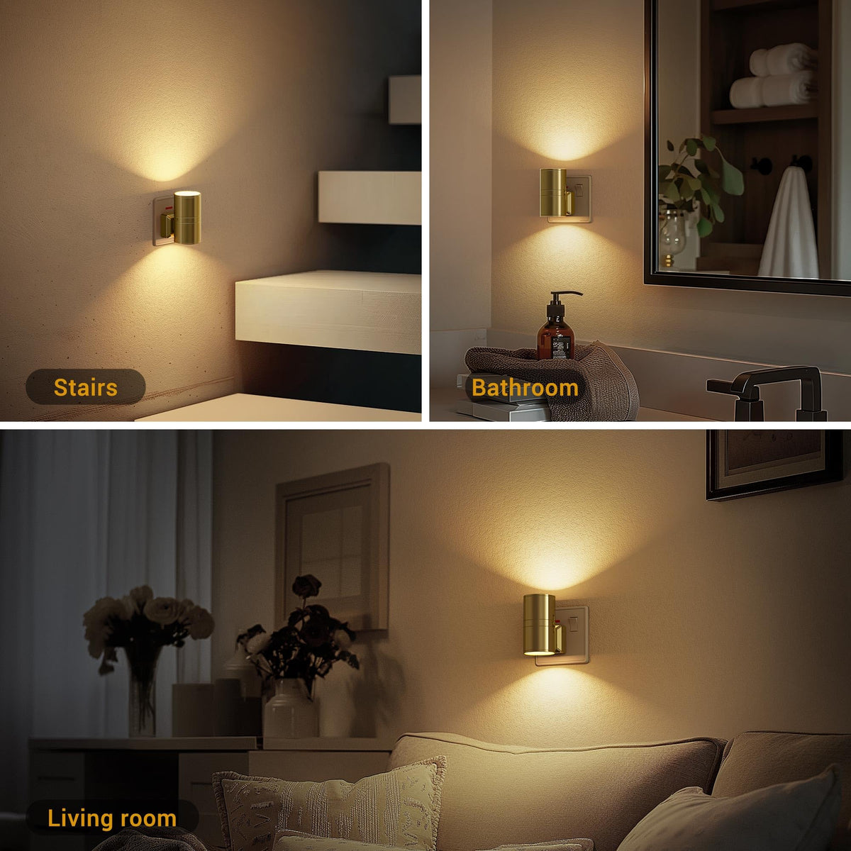 JandCase Night Light, Night Light Plug in Wall with Dusk to Dawn Sensor