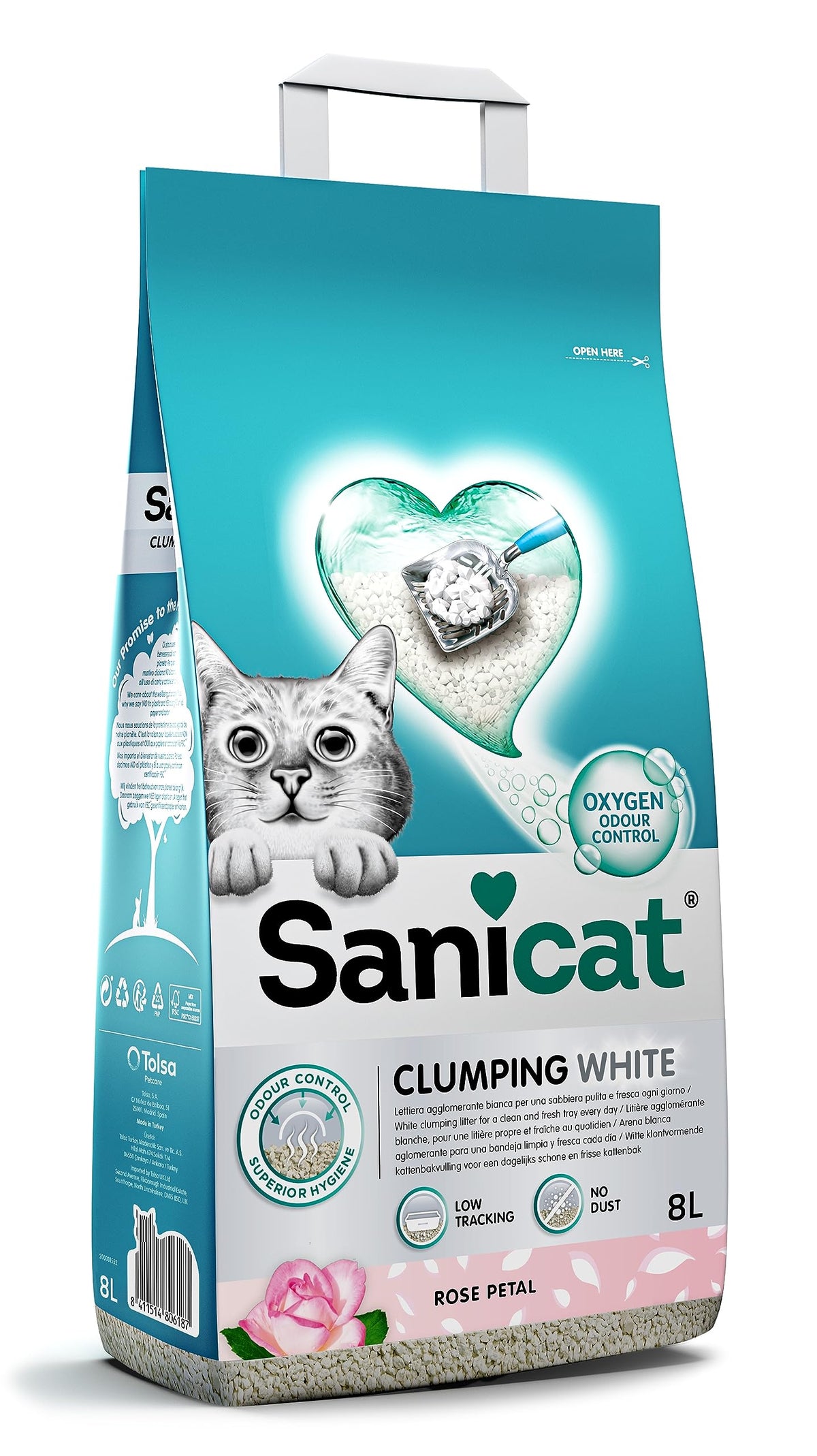 Sanicat - Classic Fragrance-Free cat litter 10L capacity