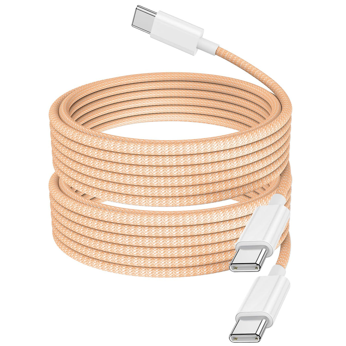 USB C Charger Cable, 2Pack 2M Braided iPhone Cable USB C to C Fast Charging for Apple iPhone 17 16 15 Pro Max Pro Plus, for iPad Pro/Air/Mini, for MacBook Air/Pro, for Samsung Galaxy Series and more