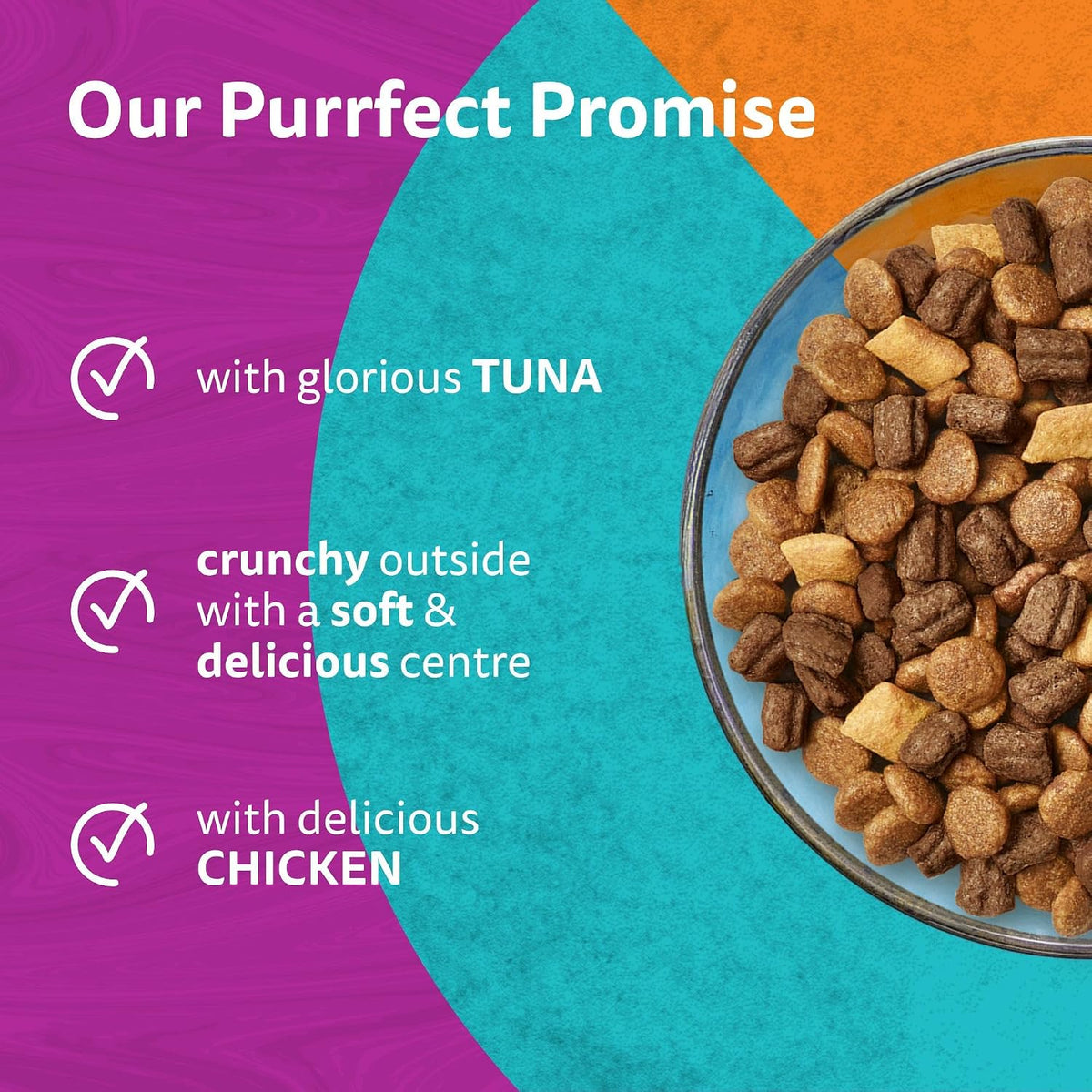 WHISKAS 1+ DUO Surf & Turf Dry Cat Food 1.9kg