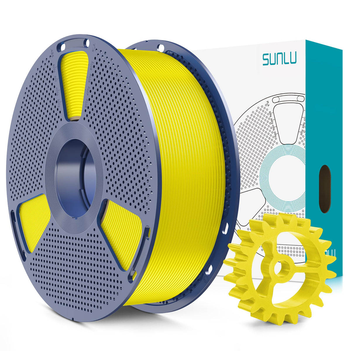 SUNLU Upgrade PLA+2.0 Filament, Next-Gen PLA+ 3D Printer Filament 1.75mm