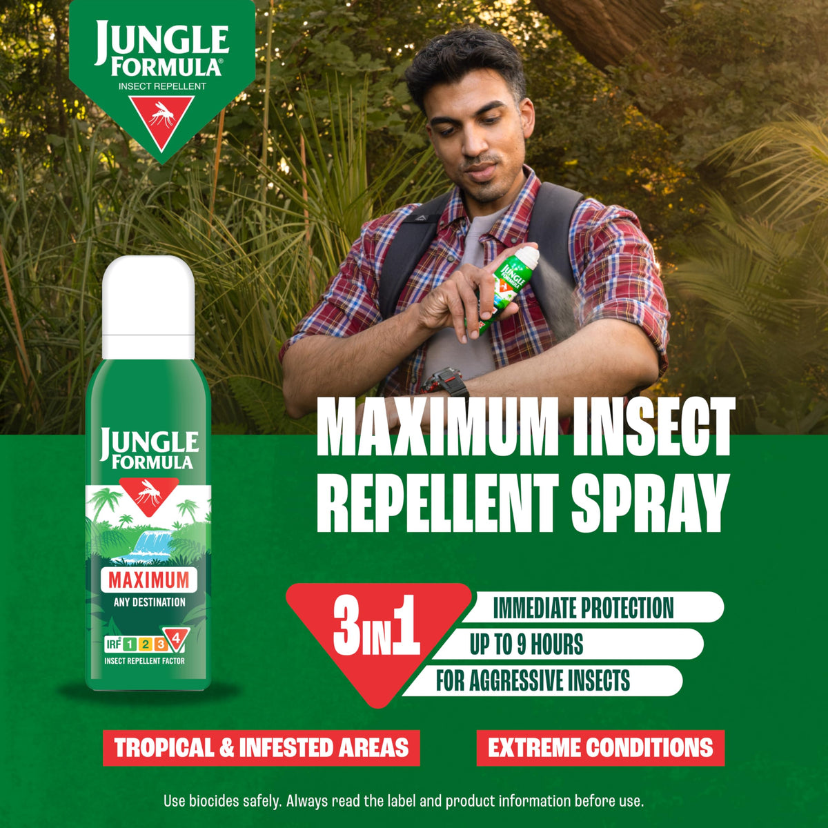 Jungle Formula Maximum 50% DEET Insect Repellent Aerosol 125ml