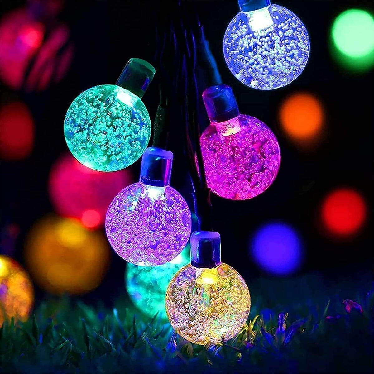 Lezonic Solar String Lights Outdoor, 50LED 7M/23Ft Solar Fairy Lights