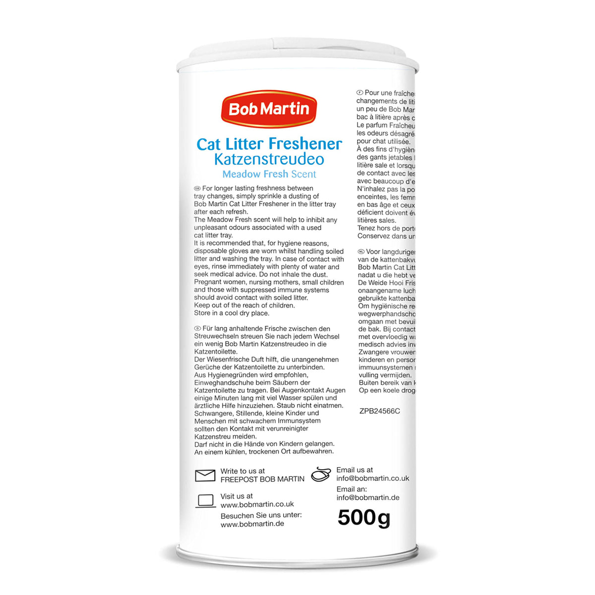 Bob Martin Cat Litter Freshener Powder, Baby Soft Scent - Effective Odour Control for Longer Lasting Freshness, Made in the UK (400g) (Packaging can vary)