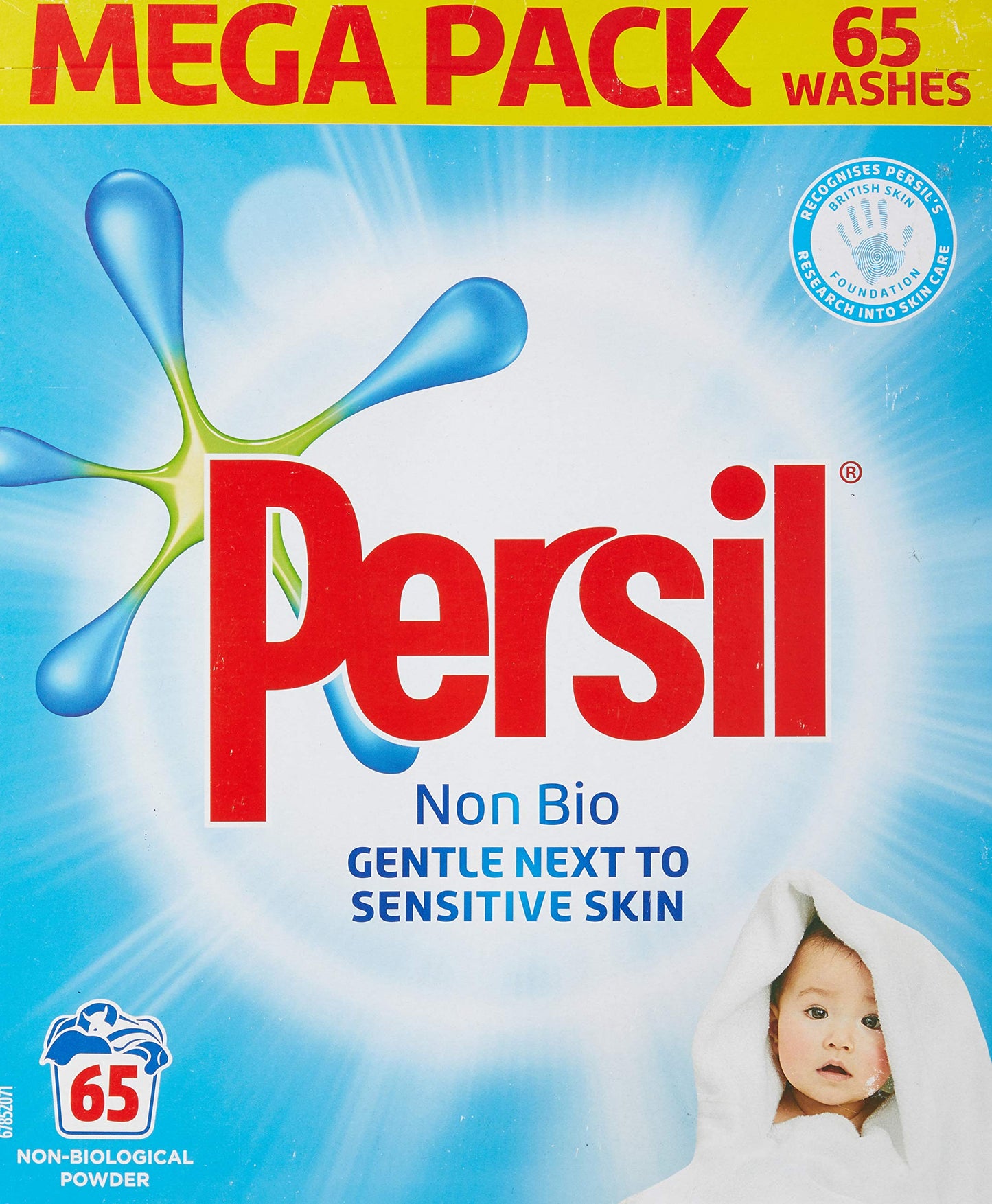 Persil Family Size Bio Washing Powder - 130 Washes - Laundry Cleaning Detergent - Cleans Tough Stains Even in a Quick Wash.