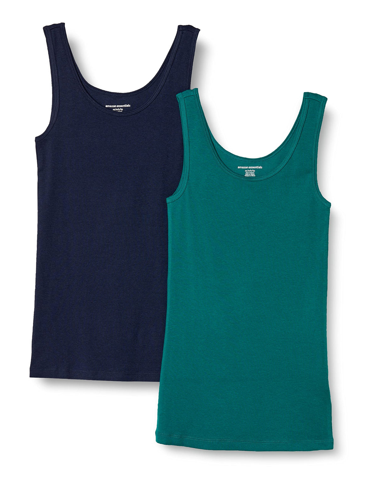 Amazon Essentials Women's Slim-Fit Vest, Pack of 2