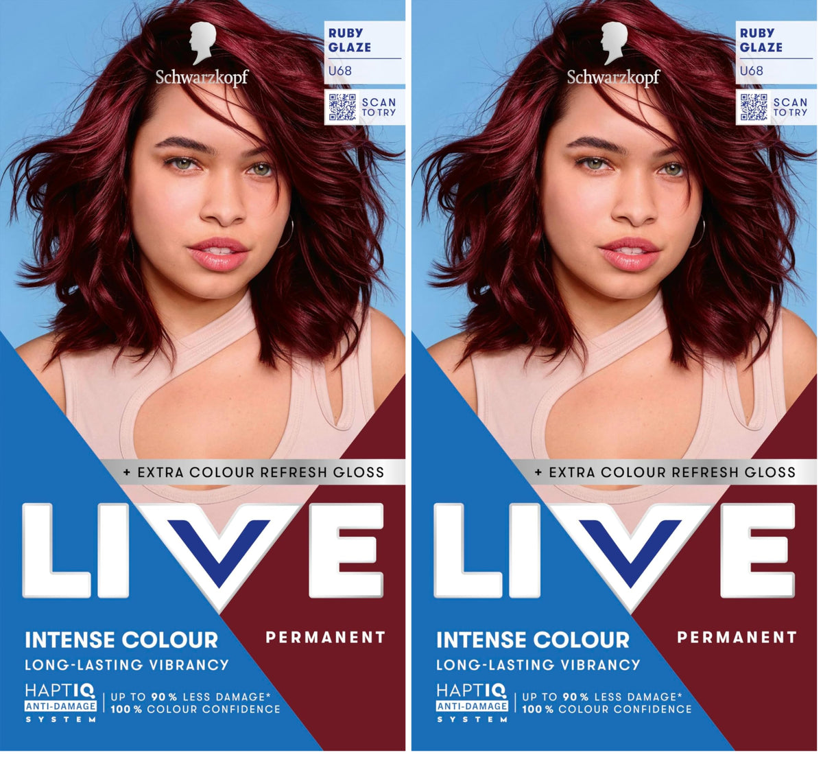 Schwarzkopf LIVE Intense Colour Hair Dye, 099 Deep Black
