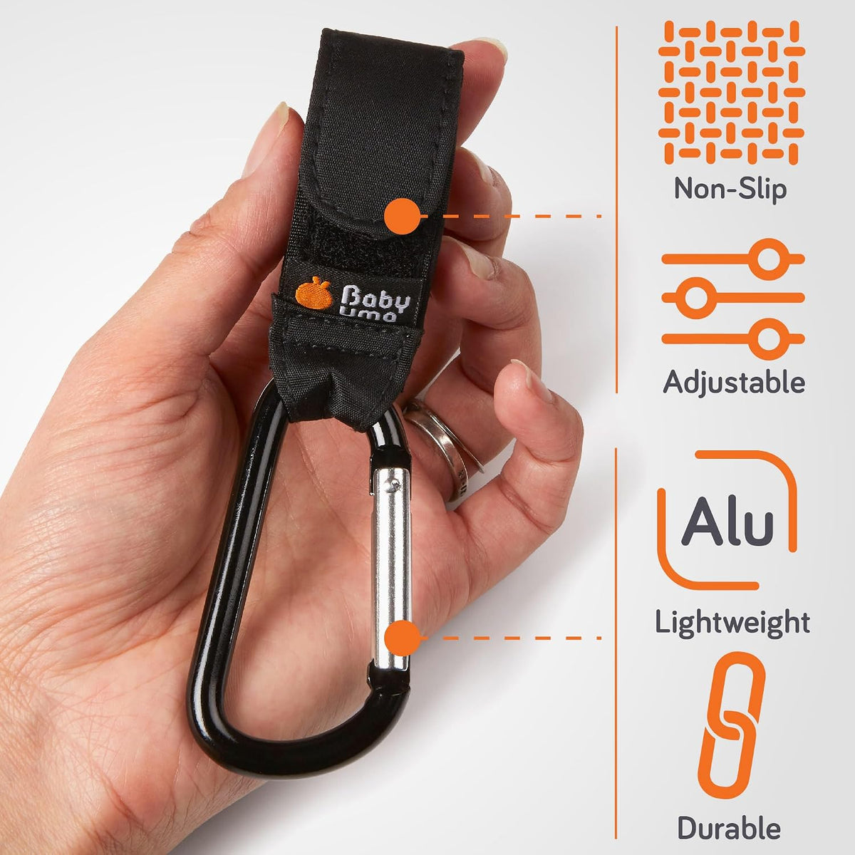 Baby Uma Buggy Clips for Pram - Award-Winning, 5 kg Capacity, Non-Slip
