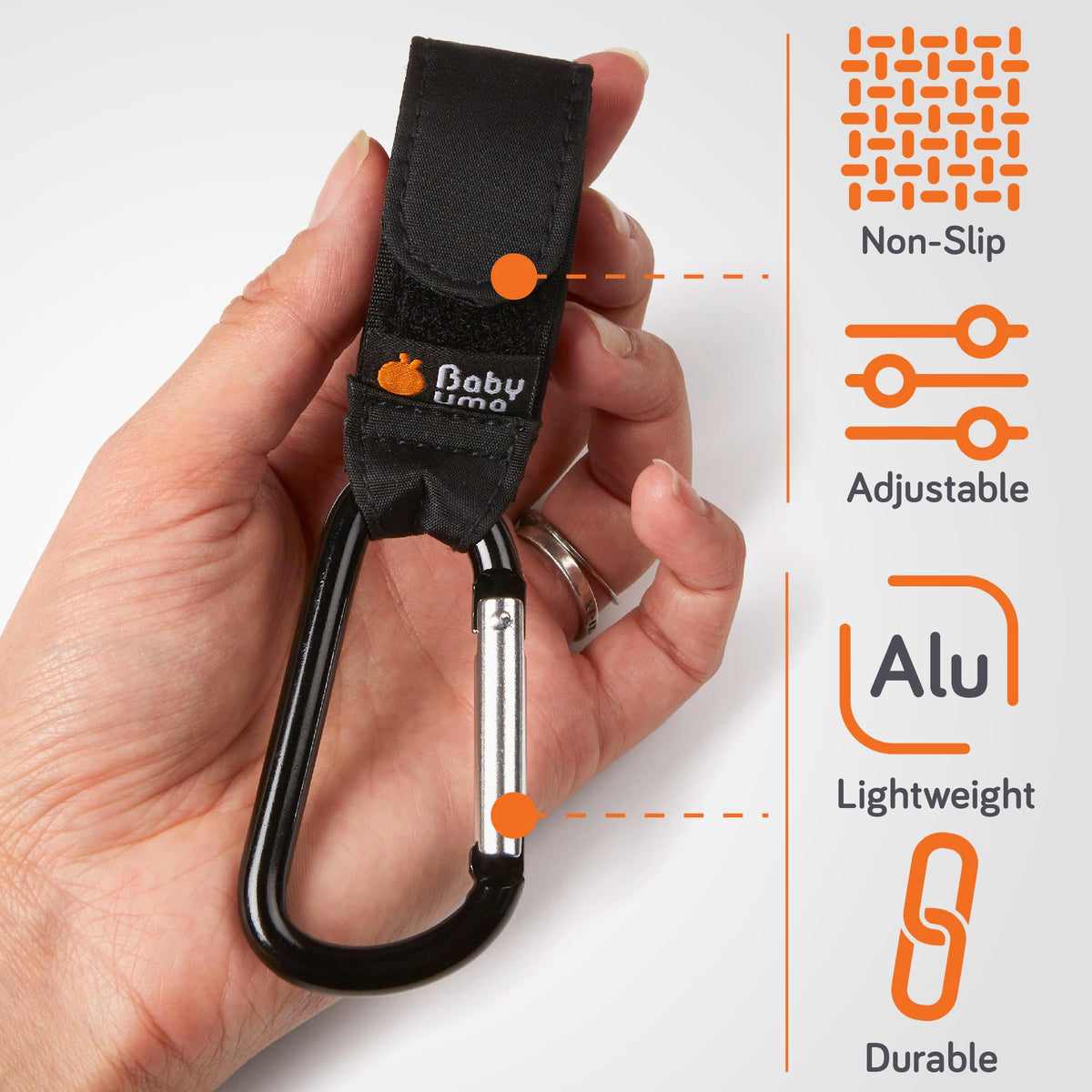 Baby Uma Buggy Clips for Pram - Award-Winning, 5 kg Capacity, Non-Slip