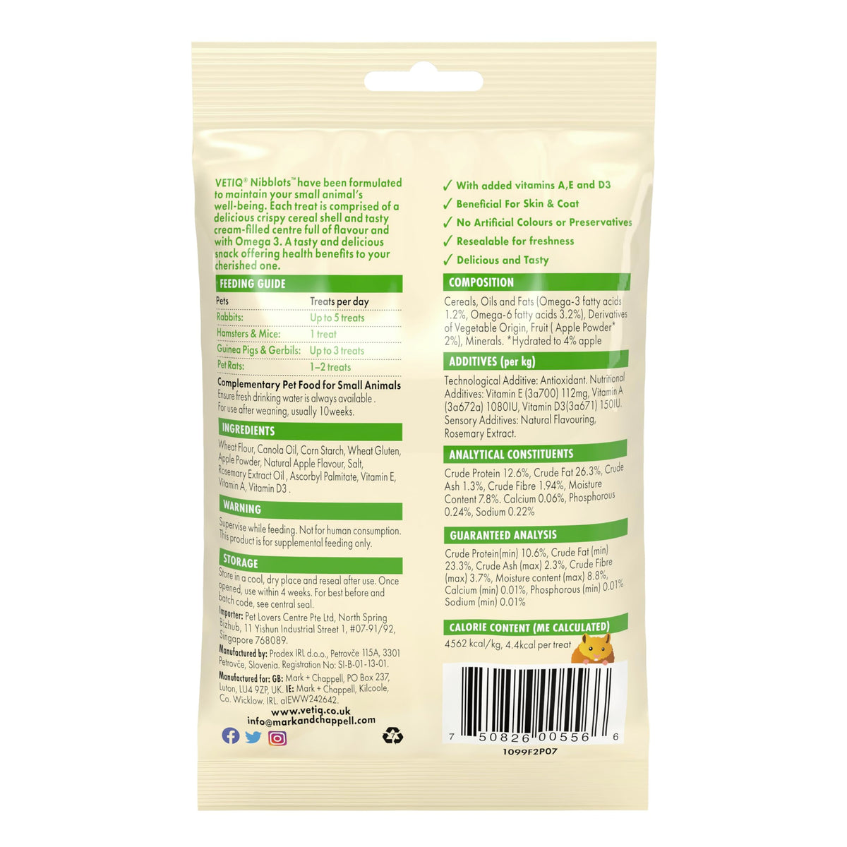 VETIQ Healthy Bites Small Animal Variety Treats (72 Servings)
