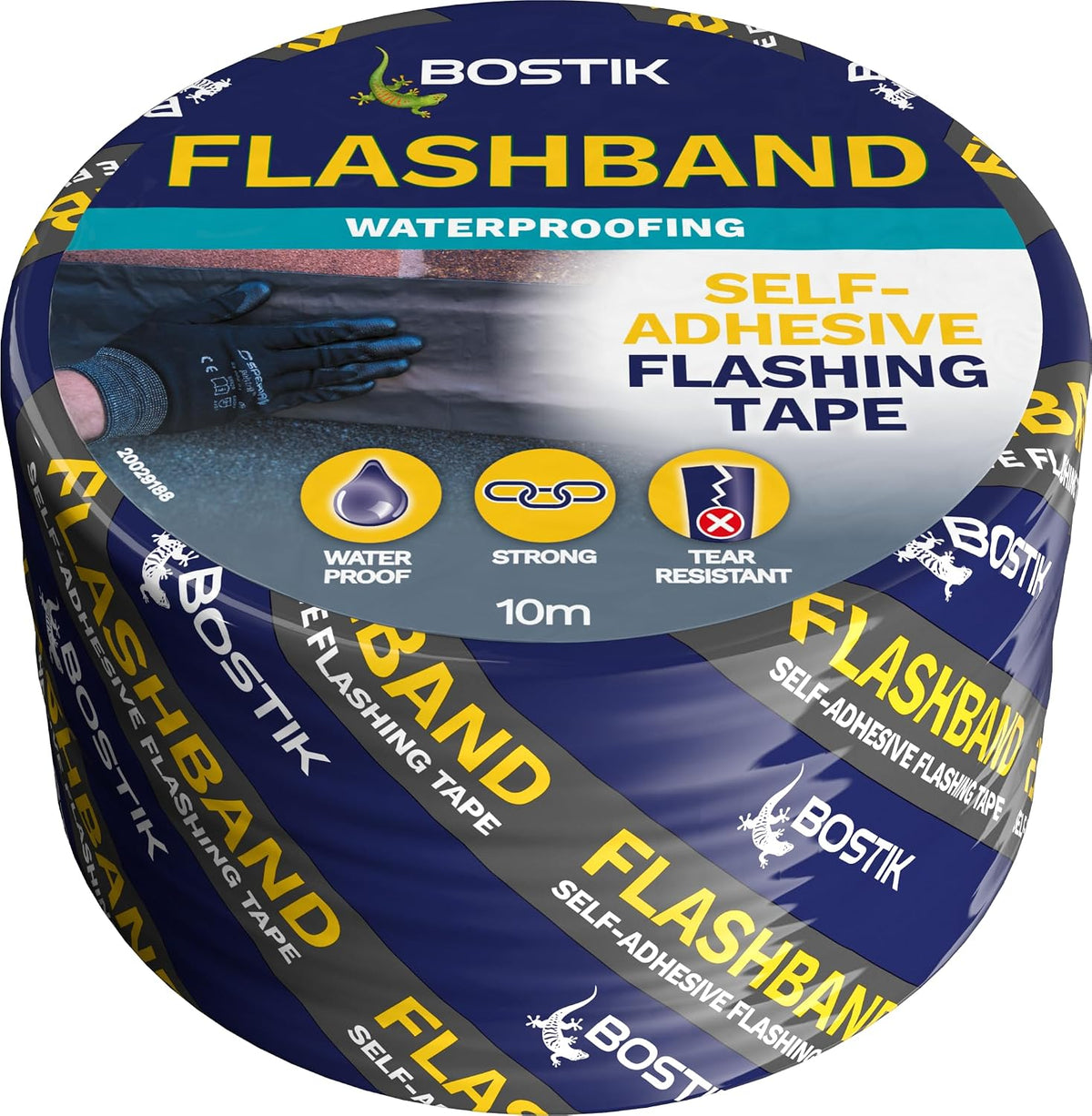 Bostik Flashband Self Adhesive Flashing Tape for Roofs Grey - 75mm x 10m