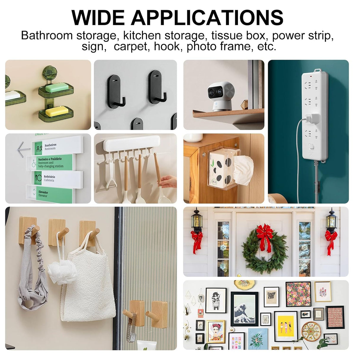 Double Sided Tape Heavy Duty,(6mx2cmx2mm,2Rolls) Strong Double Sided Mounting Nano Tape,Multipurpose Clear Adhesive Picture Hanging Strips,Removable Adhesive Sticky Tape for Poster Walls Decor Carpet