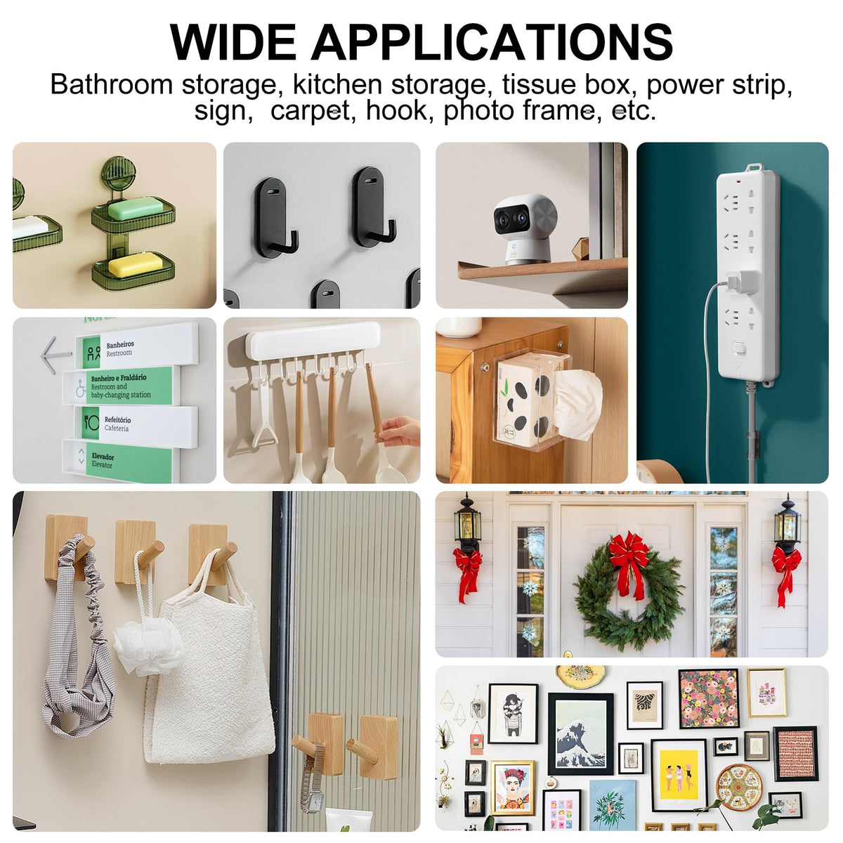 Double Sided Tape Heavy Duty,(6mx2cmx2mm,2Rolls) Strong Double Sided Mounting Nano Tape,Multipurpose Clear Adhesive Picture Hanging Strips,Removable Adhesive Sticky Tape for Poster Walls Decor Carpet