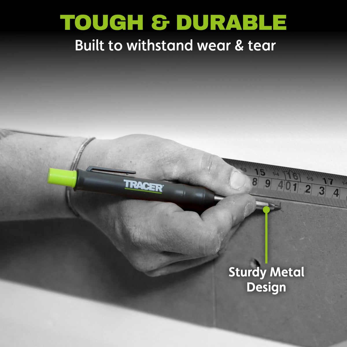 Tracer Deep Hole Carpenter Pencil | Work Pencil, Holster & Sharpener