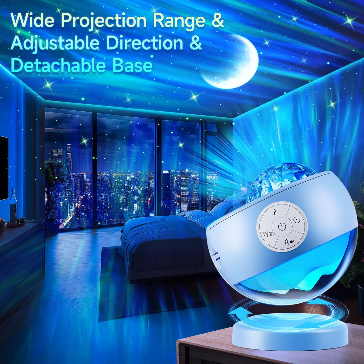 OneFire Galaxy Projector 16 Color Teenage Girl Gifts 5 Films Star Projector
