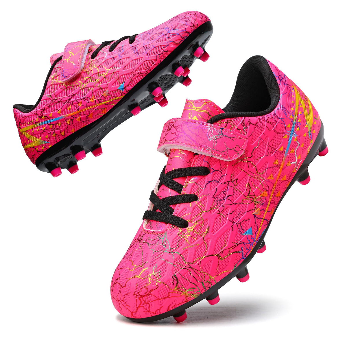 Boys Football Boots Shoes Kids Girls FG/AG Soccer Athletics Sport Shoes Training Shoes Running Shoes Teenager Indoor Outdoor Football Shoes Sneakers for Unisex