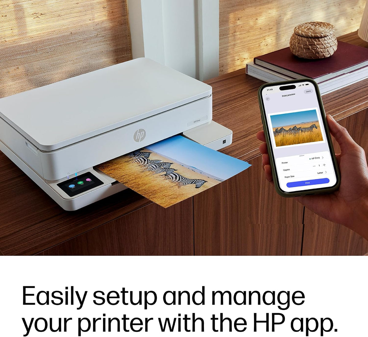 HP Envy 6120e All in One Printer | Perfect for Home | Colour | Wireless | Print, Scan & Copy | 3 Months of free Instant Ink | Easy Setup & Reliable Wi-Fi | White