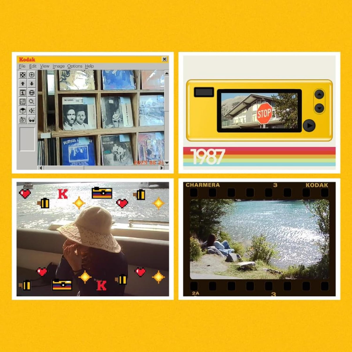 KODAK CHARMERA Keychain Digital Camera Blind Box Single Box (1PC)Mini Camera,Digicam,Video Recording,Bag Charm,Film Simulation Presets,1.6 Megapixels,Micro SD Card Slot,for Beginners Teens and Adults