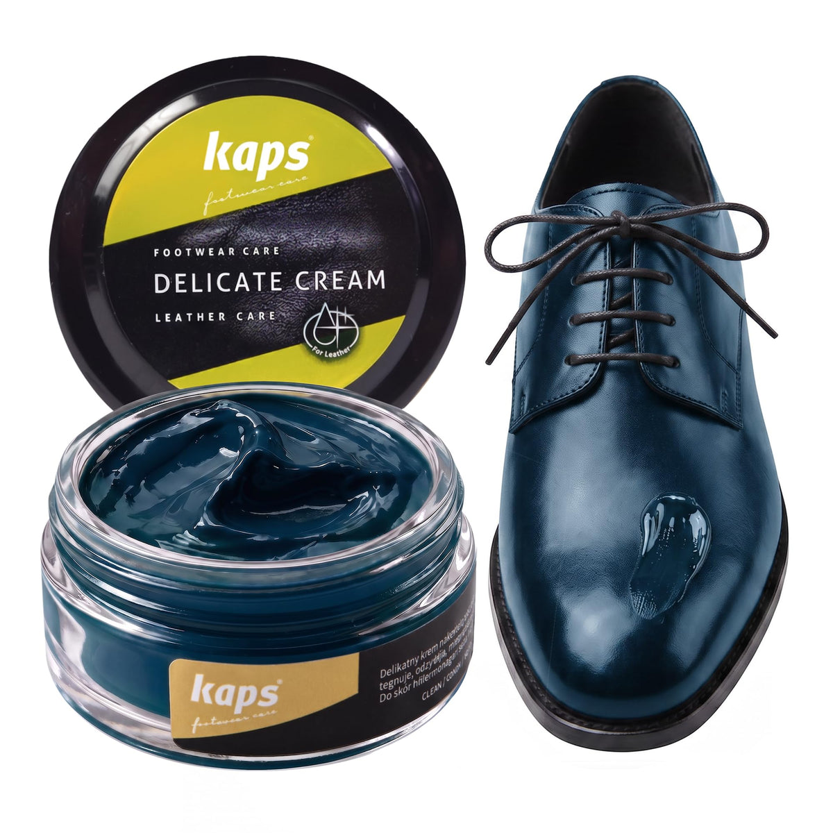 Leather Shoe Cream Polish & Conditioner, Kaps 50ml