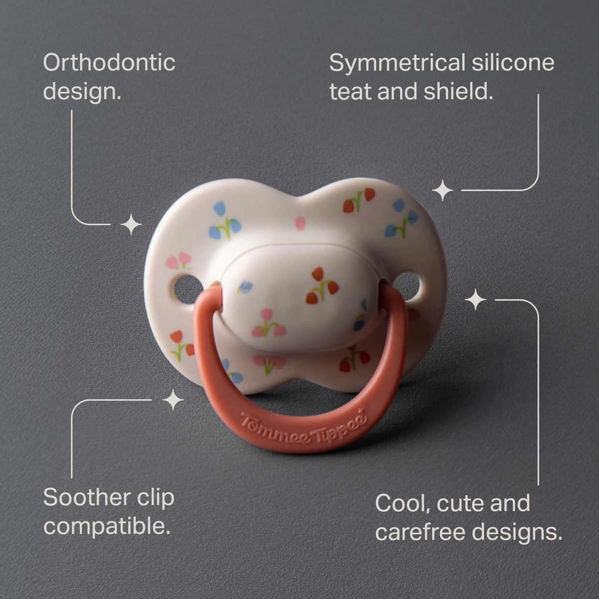 Tommee Tippee Ultimate Fit Orthodontic Dummy 18-36m Silicone Pack of 4