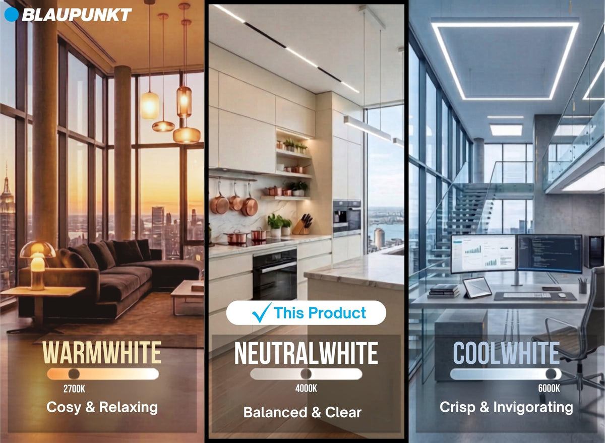 BLAUPUNKT E27 Classic Bulb A60 6W 600 Lumen 4000K Neutral White, 6-Pack